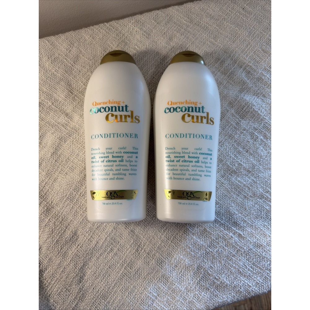 2-OGX Quenching Coconut Curls Conditioner Set 25.4 Fl Oz Pack of 2